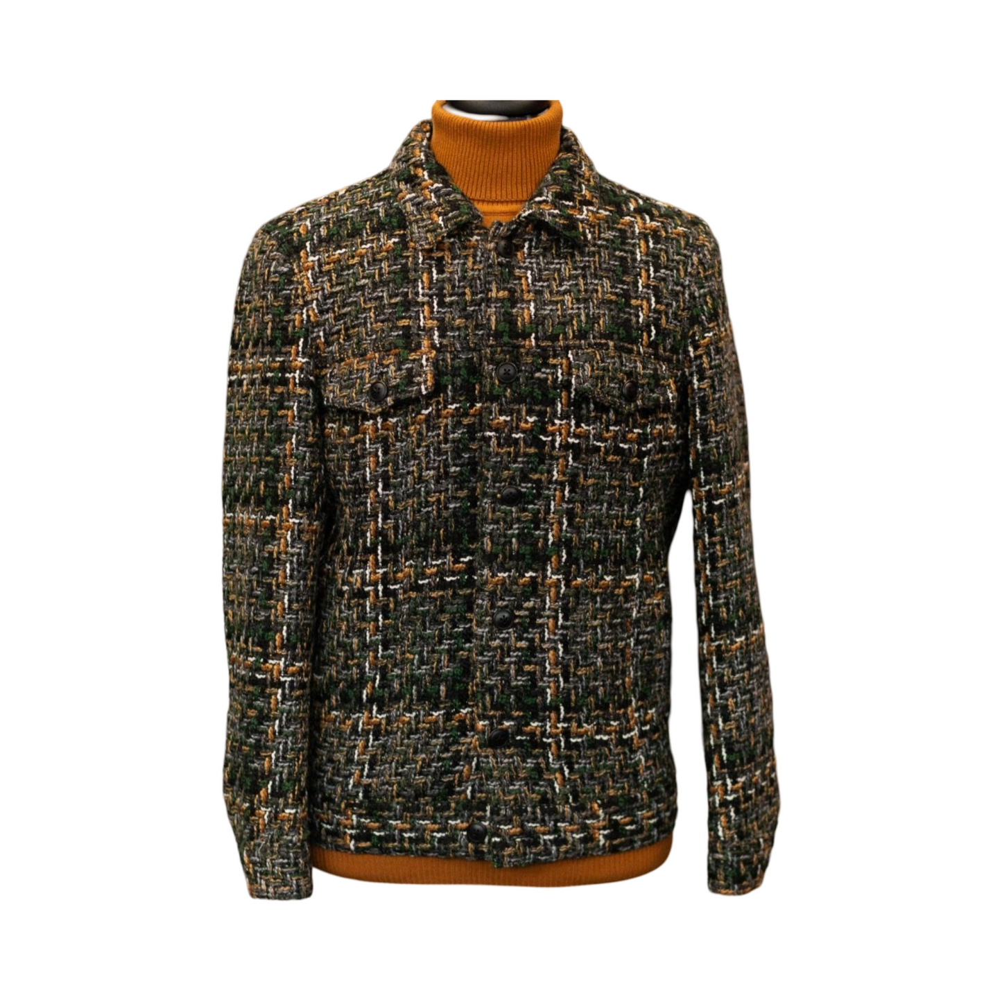 Cigar Black Green Tan Jacket/Tweed
