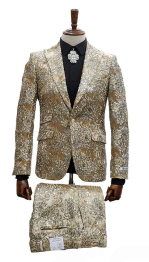 Giovanni Beige Sequin