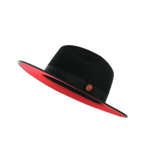 Black Redbottom Flat Brim